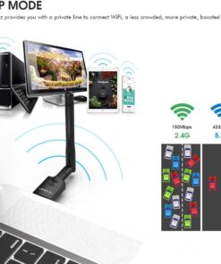 USB Wifi Adapter for PC, EDUP AC600M USB Wi-fi Dongle 802.11ac Wireless Network Adapter with Dual Band 2.4GHz/5Ghz High Gain Antenna for Desktop Laptop support Windows XP/Vista/7/8.1/10 Mac 10.7-10.15 22 71SbyLuQYcL