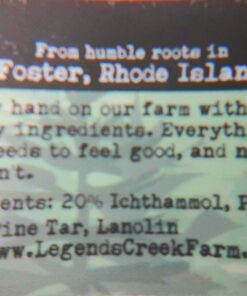 Legend's Creek Farm, Herbal Salve, 20% Ichthammol Drawing Salve, Impurities, Stings, & Splinters, Handmade in USA, 1 Oz Jar (Ichthammol Pine Tar S.) Ichthammol Pine Tar 1 Ounce (Pack of 1) 21 71ScAEtp2dL