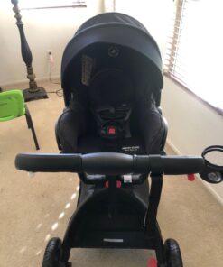 Hot Mom Baby Stroller: Baby Carriage with Adjustable Seat Height Angle and Four-Wheel Shock Absorption,Reversible,High Landscape and Fashional Pram (Black) Black 58 71ScD5C4JOL