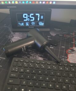 Compressed Air Duster,Fulljion 3-Gear to 51000RPM Electric Air Duster Portable Air Blower with LED Light, 6000mAhRechargeable Cordless Air Duster for Computer Keyboard Fast Charge(Black) Black 29 71ScL86721L