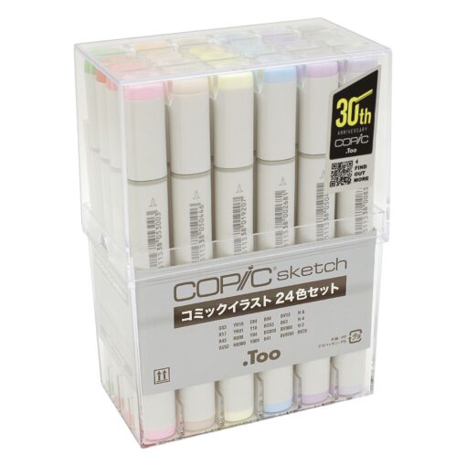 Too Copic sketch comic illustrations 24 color set