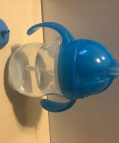 Munchkin® Any Angle™ Weighted Straw Trainer Cup with Click Lock™ Lid, 7 Ounce, Blue 1 Count (Pack of 1) 46 71ScNJh4hEL