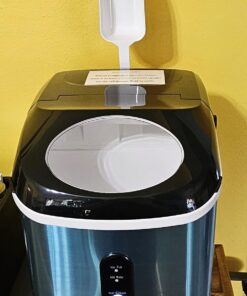 Nugget Ice Makers Countertop, 33 Lbs/Day Sonic Ice Maker, Countertop Ice Maker with Tooth-Friendly Chewable Ice, Soft Pebble Ice Maker with Self-Cleaning Function, VIVIDMOO 40 71Sd5sUx L