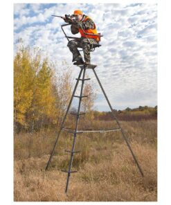 Guide Gear 12' Tripod Deer Stand Tower for Hunting Climbing Hunt Seat, Hunting Gear Equipment Accessories 13 71SdX0G9IzL