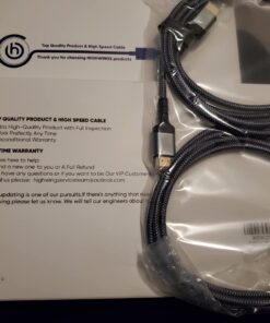 10K 8K HDMI 2.1 Cable 2-Pack 6.6FT, Highwings Certified 48Gbps Ultra High Speed Slim HDMI Cord, Support 4K@120Hz 8K@60Hz, HDCP 2.2&2.3, Dynamic HDR,eARC,DTS:X, Compatible with Roku TV/HDTV/PS5/Blu-ray 6.6 feet Grey 22 71SeHm quwL