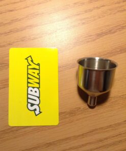 SE Stainless Steel Funnel for Flasks, Small Metal Funnel for Filling Drinking Liquor Flask, Transferring Oil, Juice, Milk, Attached Screw-On Cap 20 71SeNsWC0gL