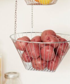 Fox Run Three Tier Hanging Wire Baskets, 11 x 11 x 6.75 inches, Chrome 20 71Secf5Ws5L