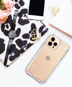 Coolwee Crystal Glitter Full Protective Case Compatible iPhone 13 Pro Max Heavy Duty Hybrid 3 in 1 Rugged Shockproof Women Girls Transparent Compatible Apple iPhone 13 Pro Max 6.7 inch Clear Sparkle 29 71Sedgo5H8L