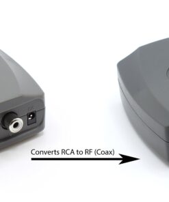 Alternative view of THE CIMPLE CO RF Modulator - RCA Composite to RF Coaxial - Converts Standard Definition Signals to Coax, Includes AV Cable