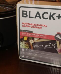 BLACK+DECKER 7-Quart Digital Slow Cooker with Chalkboard Surface, Slate, SCD4007 51 71SfMFrbKL