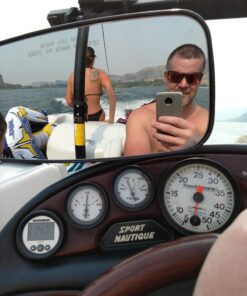 CIPA 02000 COMP Universal 7" x 14" Marine Mirror, Black 33 71Sfau92 3L