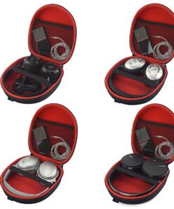 Linkidea Headphones Carrying Case Compatible with Bose QC Ultra, QuietComfort 45, QC35 II, QC25, QC15, QCSE Case, Protective Hard Shell Travel Bag with Cable, Charger Storage (Black) 10 71SgbwlusvL