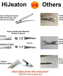 HiJeaton 60Pcs Alligator Hair Clips for Hair Bows,(6cm/2.36") Bow Clips Bulk, Gator Metal Clip, Hairdresser Clips for Bow Making, Large Plain DIY Clips Supplies for Crafts (6cm/2.36") 6cm (60Pcs Upgrade & Thicken) 8 71Sh0EFH8nL 1