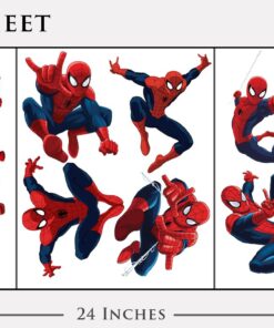Spiderman Sticker Pack for Kids Room Wall Decor | Peel and Stick Wall Decal for Ultimate Spider-man Party Decoration by Dekosh 17 71Sh8GpZyCL
