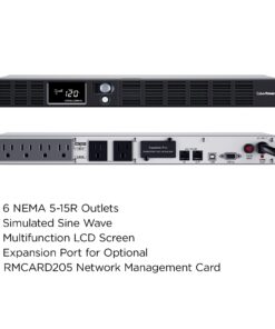 CyberPower OR700LCDRM1U Smart App LCD UPS, 700VA/400W, 6 Outlets, AVR, 1U Rackmount 19 71SjZu7NLIL