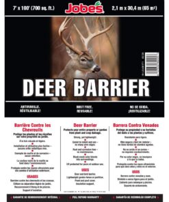 Alternative view of Jobes LG400171 Deer Barrier Fencing, 7 ft x 100 ft, Black