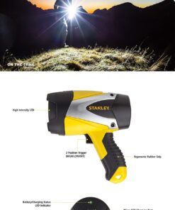 STANLEY SL5W09 Rechargeable 1000 Lumen Lithium Ion Ultra Bright LED Spotlight Flashlight 16 71SkdaV7nL