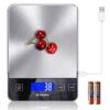 【NASA-Grade】33lb Food Kitchen Digital Scale,【Bread Meat Cookies Measures Precisely】Weight Grams and Ounces for Baking Cooking,1g/0.1oz Precise Graduation,304 Stainless Steel,Waterproof Tempered Glass 14 71SkmUVJnkS