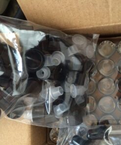 Teenitor Oil Bottles for Essential Oils, 36 Pcs 2 ml (5/8 Dram) Amber Glass Vials Bottles, with Orifice Reducers and Black Caps, with 2 Free Glass Transfer Eye Droppers 33 71Sl0IlEtxL