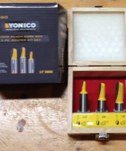 YONICO Round Nose Core Box Router Bit Set 3 Bit 1/2-Inch Shank 14360 Long Reach Core Box Set - 1/2" Shank 5 71Sl1L8jw8L