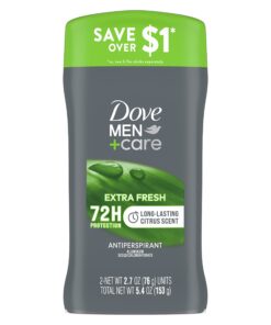 Alternative view of DOVE MEN + CARE Extra Fresh Men's Antiperspirant Deodorant Stick Fresh Twin pack With 72-hour sweat & odor protection with 1/4 Moisturizing Cream & Long-lasting Citrus Scent 2.7 Ounce (Pack of 2) 2.7 Ounce (Pack of 2)