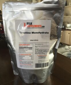 BULKSUPPLEMENTS.COM Creatine Monohydrate Powder - Micronized Creatine Monohydrate, Creatine Supplement, Creatine Powder - 5g (5000mg) per Serving, Unflavored & Gluten Free, 250g (8.8 oz) 50 Servings (Pack of 1) 29 71Sln1XyraL