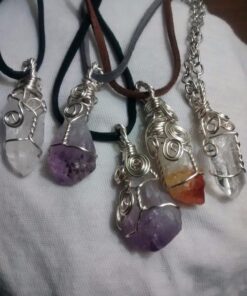 Fantasia Materials: 30 Small Points for Jewelry Making and Wire Wrapping - Citrine, Amethyst, and Clear Crystal Quartz Points A: Small C: Select # of Pieces Per Type: 10 Pcs (30 Total) 46 71Slq4QZHyL