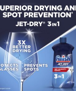 Finish Jet-Dry Liquid Rinse Aid, Dishwasher Rinse and Drying Agent, 23 fl oz, Packaging may vary Rinse Agent 17 71SmLmcavML