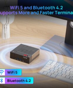 Trycoo HA-2 Mini PC, AMD Ryzen 7 5800U (8C/16T, up to 4.4Ghz), 16GB RAM 512GB M.2 2280 SSD, Win 11 Pro Mini Desktop Computer 4K@60Hz HD 2.0/DP/Type-C/WiFi 6/BT5.2/USB3.2 AMD Ryzen 7 5800U 16GB RAM 512GB SSD 20 71SmkideZL