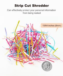 Bonsaii Paper Shredder for Home Use, 6 Sheet Strip Cut Small Paper Shredder Without Basket for Home Office, Portable Shredder Extendable Arm Design with Overheat Protection (S123-B) 11 71SmwYEguIL