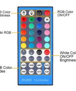 SUPERNIGHT RGBW LED Light Strip Remote Controller, 40 Keys IR Remote Controller Replacement for SMD 3528 5050 Flexible LED Strip Lights 14 71Sn8Zliz3L