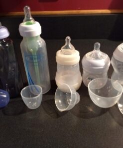 Dr. Brown's Natural Flow® Anti-Colic Options+™ Narrow Baby Bottles 8 oz/250 mL, with Level 1 Slow Flow Nipple, 4 Pack, 0m+ 8oz, Clear 4 Count (Pack of 1) 60 71SnGhwUSRL