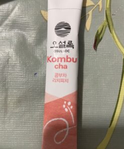 Osulloc Kombucha Tea LycheePeach (Lychee & Peach Blending), Sparkling Powdered Mix Beverage, No added sugar, 10 Sticks, 1.76oz Lychee & Peach 10 Count (Pack of 1) 35 71SnMaBsGBL