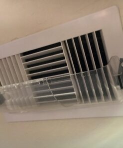 Frost King Unbreakable Heat and Air Deflector, Clear Plastic, 2 3/4” Tall, Width Adjustable 10” to 14” Unbreakable, expands 10" to 14" 36 71SndK6qV6L