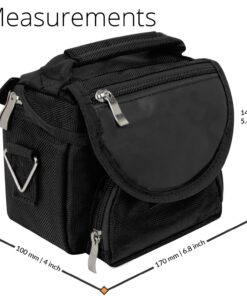 G-HUB Travel bag with Shoulder Strap, Carry Handle, Belt Loop for Nintendo DS Consoles DS / 3DS / DS Lite / 3DS XL / DSi - Black 32 71Sox8u9pmL