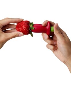 Chef'n Original Stem Gem Strawberry Huller, Red/Green - 35 71SpWdJLbkL