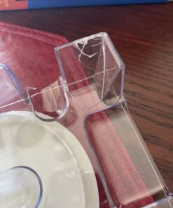 Dual Deck Revolving Card Holder - 360 Degree Revolving Holder Playing Card Holders for Adults Clear Tray Card Holders for Playing Cards Holder Plastic Card Holder Poker Tables Acrylic Card Holder 23 71Spa02VRlL