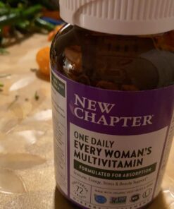 New Chapter Women's Multivitamin for Immune, Beauty + Energy Support with 20+ Nutrients -- Every Woman's One Daily, Gentle on the Stomach, 72 Count 72 Count (Pack of 1) 40 71SpgSsT12L