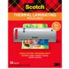 Scotch Thermal Laminating Pouches, 50 Count, Clear, 3 mil., Laminate Homemade Ornaments, Christmas Banners and Gift Tags, Ideal Holiday Supplies, Fits Letter Sized (8.9 in. × 11.4 in.) Paper 50-Pack 57 71Spp4ijP0L