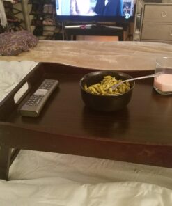 Winsome Benito 24.41-Inch Folding Bed Tray with Curved Top, Walnut (92022) 30 71Sq0GIp4vL