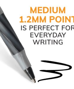 BIC Round Stic Grip Xtra Comfort Assorted Colors Ballpoint Pens, Medium Point (1.2mm), 36-Count Pack, Perfect for Writing with Superb Control 22 71Sq8fpFhLL
