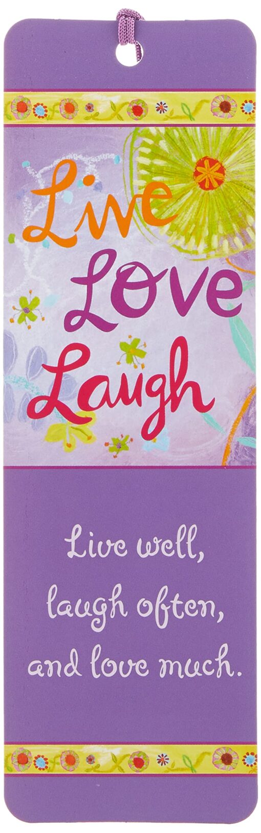 Live, Love, Laugh Beaded Bookmark