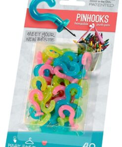 Alternative view of Pinhooks Wall Hooks Dream Pack - Pastel (Blue/Pink/Yellow) - 40 Small Decorative Reusable Hanging Hooks for All Your Organizing and Decorating Needs !