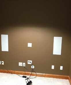 Polk Audio 265-RT 3-way In-Wall Speaker - The Vanishing Series | Easily Fits in Ceiling/Wall | High-Performance Audio - Use in Front, Rear or as Surrounds | With Power Port & Paintable Grille - Black Single 53 71SrGLn3YL