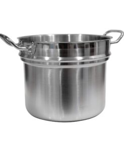 Update International (SDB-08) 8 Qt Induction Ready Double Boiler with Cover, Stainless Steel 8-Quart 6 71Srq8kepOL