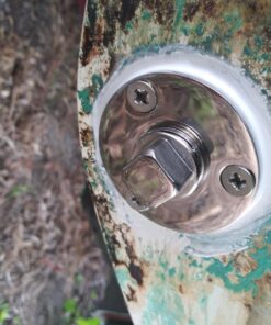 Mxeol Boat Garboard Drain Plug Marine Stainless Steel Bilge Plug Kit Silver, 1 Piece 20 71SsoxG1s2L