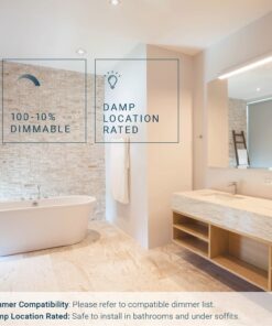 PARMIDA (12 Pack) 5/6 Inch Dimmable LED Disk Light Surface Flush Mount 15W, UL Listed, Recessed Retrofit Ceiling Lights, Energy Star, Installs into Junction Box Or Recessed Can,1050lm - 3000K 3000k (Soft White) 28 71SsykZAIFL