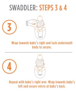 Ergobaby Swaddle Wrap, Original Swaddler, Elephant 12 71StAiq0d8L