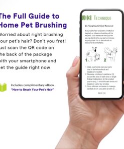 Dog Comb for Removes Tangles and Knots - Cat Comb for Removing Matted Fur - Grooming Tool with Stainless Steel Teeth and Non-Slip Grip Handle - Best Pet Hair Comb for Home Grooming Kit - Ebook Guide 26 71StOqLvM L