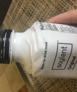 Soylent Original Meal Replacement Shake, Ready-to-Drink Plant Based Protein Drink, Contains 20g Complete Vegan Protein and 1g Sugar, 14oz, 12 Pack 14 Fl Oz (Pack of 12) 46 71StoUuk mL